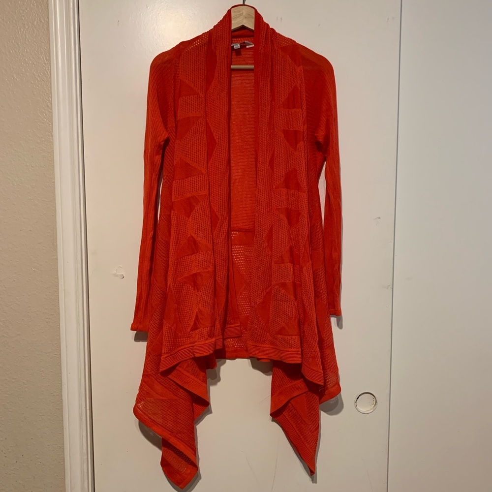 Exclusively Misook Sheer Cardigan Sweater